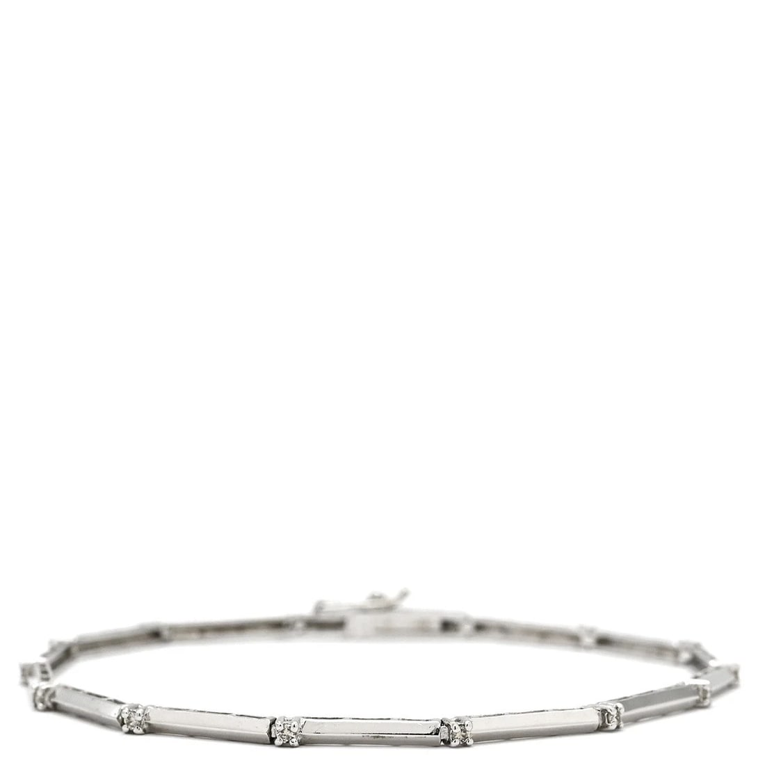 BRACELET LINE BREATH K18WG DIAMOND WHITE GOLD (1 of 3)