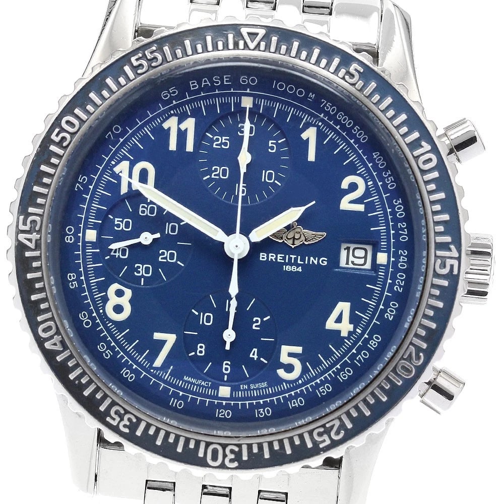 BREITLING AVISTAR CHRONOGRAPH BLUE DIAL AUTOMATIC WATCH: BREITLING Avistar Chronograph blue Dial Automatic Watch Brand: BREITLING Type: Wristwatch Material: Band Material Stainless Steel, Case Material Stainless Steel Color: Band Color Silver, Case Color