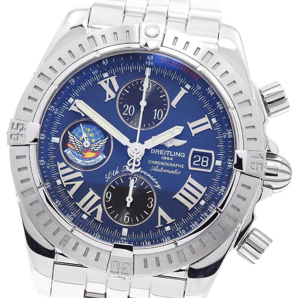 BREITLING CHRONOMAT EVOLUTION DATE CHRONOGRAPH AUTOMATIC: BREITLING Chronomat Evolution Date Chronograph Automatic Brand: BREITLING Type: Wristwatch Material: Band Material Stainless Steel, Case Material Stainless Steel Color: Band Color Silver, Case Colo