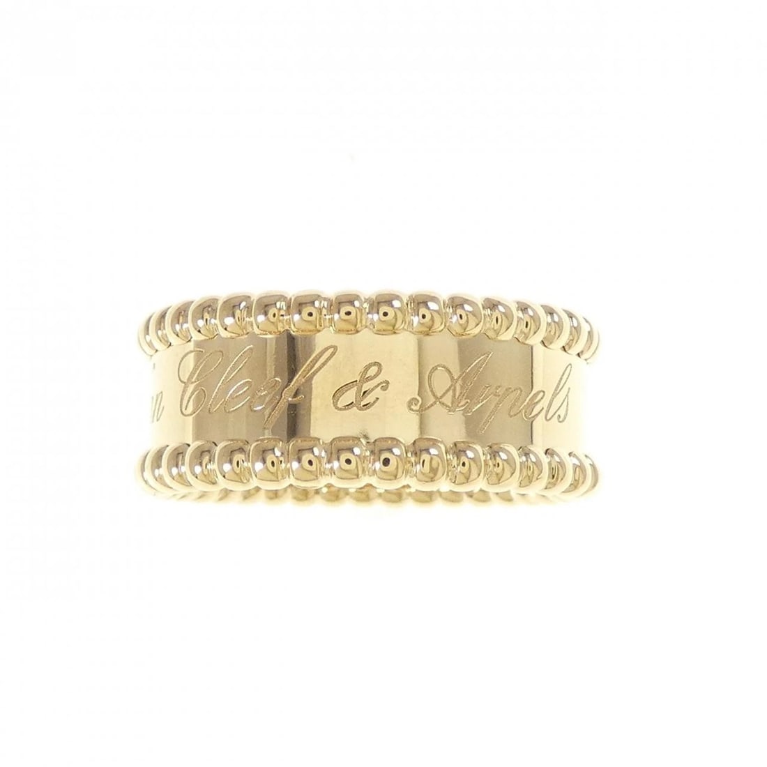 VAN CLEEF & ARPELS PERRELET SENIOR TULLE RING: Van Cleef & Arpels PERRELET Senior Tulle Ring Brand: Van Cleef & Arpels Type: Ring Material: 750 Yellow Gold, Color: Yellow Gold Size: 5.5 -6 (US size) Accessories: None Accessories Notice