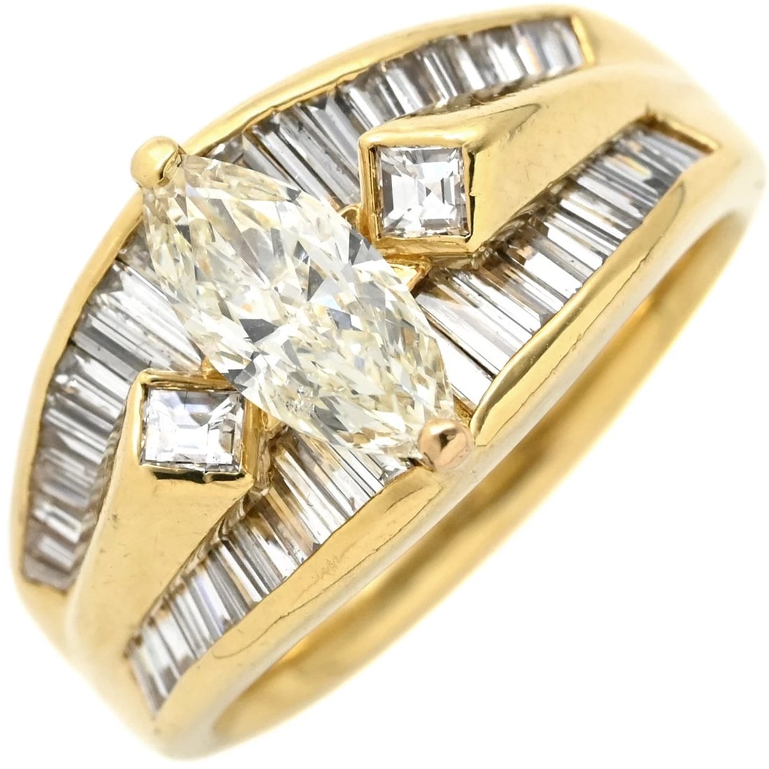 RING DIALING 18K YELLOW GOLD DIAMOND YELLOW GOLD (1 of 5)
