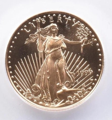 1999 $10 AMERICAN GOLD EAGLE (1 of 2)