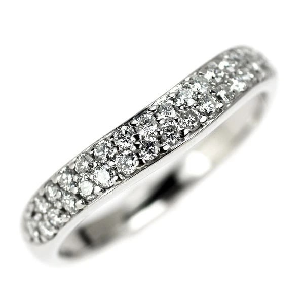 K18WG DIAMOND RING: K18WG Diamond Ring Brand: None Type: rings Material: K18WG Main Stone Natural Color: None Size: 7.5 US Accessories: None Accessories Notice: When purchasing pre-owned goods, please refer to