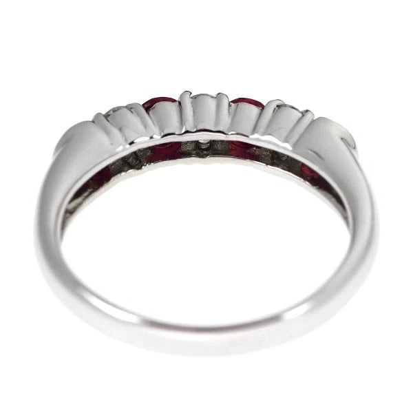 PT900 RUBY DIAMOND RING - 2