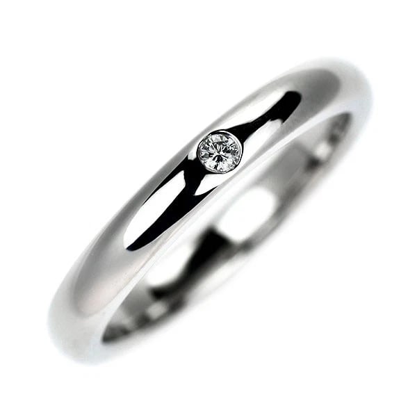 TIFFANY PT950 DIAMOND RING STACKING BAND: Tiffany Pt950 Diamond Ring Stacking Band Brand: Tiffany Type: rings Material: Pt950 Main Stone Natural Color: None Size: 4.5 US Accessories: None Accessories Notice: When purchasing pre-owned