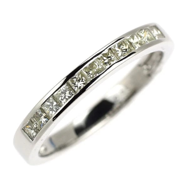 PT900 DIAMOND RING: Pt900 diamond ring Brand: None Type: rings Material: Pt900 Main Stone Natural Color: None Size: 5.5 - 5.75 US Accessories: None Accessories Notice: When purchasing pre-owned goods, please