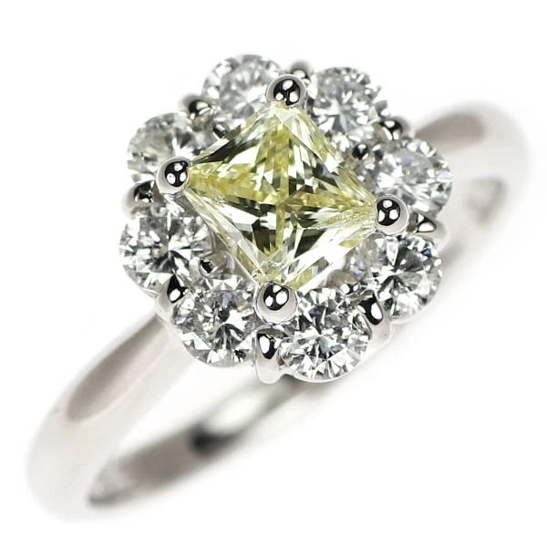 PT900 DIAMOND RING: Pt900 diamond ring Brand: None Type: rings Material: Pt900 Main Stone Natural Color: None Size: 6 US Accessories: None Accessories Notice: When purchasing pre-owned goods, please refer to the