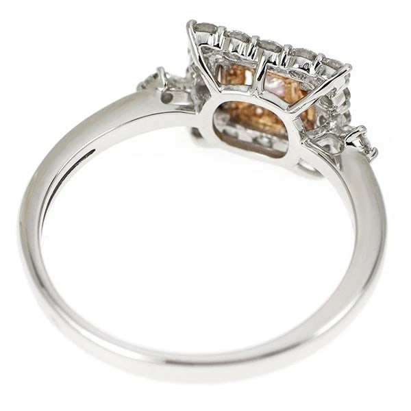 PT950/ K18PG DIAMOND RING - 2