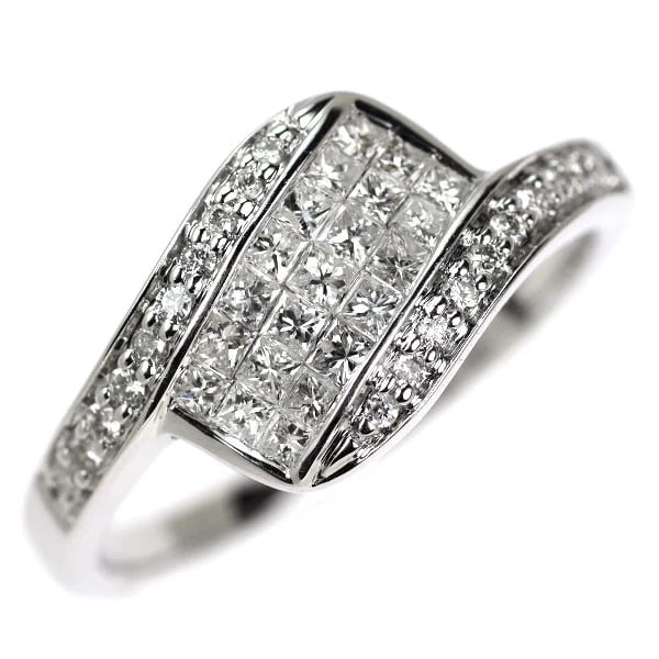 K18WG DIAMOND RING MYSTERY SETTING: K18WG DIAMOND RING MYSTERY SETTING Brand: None Type: rings Material: K18WG Main Stone Natural Color: None Size: 6 US Accessories: None Accessories Notice: When purchasing pre-owned goods,