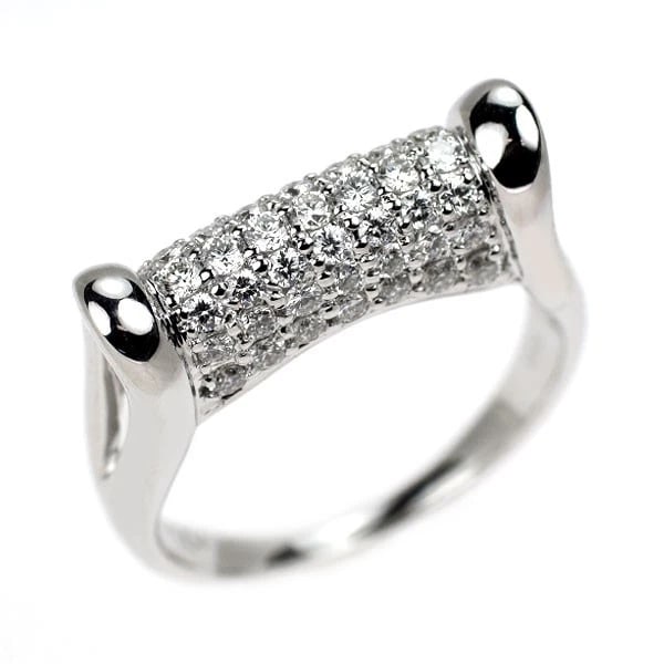 K18WG DIAMOND RING: K18WG Diamond Ring Brand: None Type: rings Material: K18WG Main Stone Natural Color: None Size: 6 US Accessories: None Accessories Notice: When purchasing pre-owned goods, please refer to the