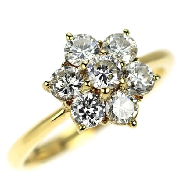 K18YG DIAMOND RING: K18YG Diamond Ring Brand: None Type: rings Material: K18YG Main Stone Natural Color: yellow gold Size: 5.5 - 5.75 US Accessories: None Accessories Notice: When purchasing pre-owned goods,