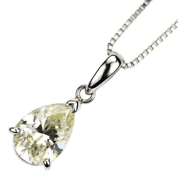 PT900/PT850 DIAMOND PENDANT NECKLACE: Pt900/Pt850 Diamond Pendant Necklace Brand: None Type: pendant necklace Material: Pt850 Main Stone Natural Color: None Size: Necklace: Chain Length