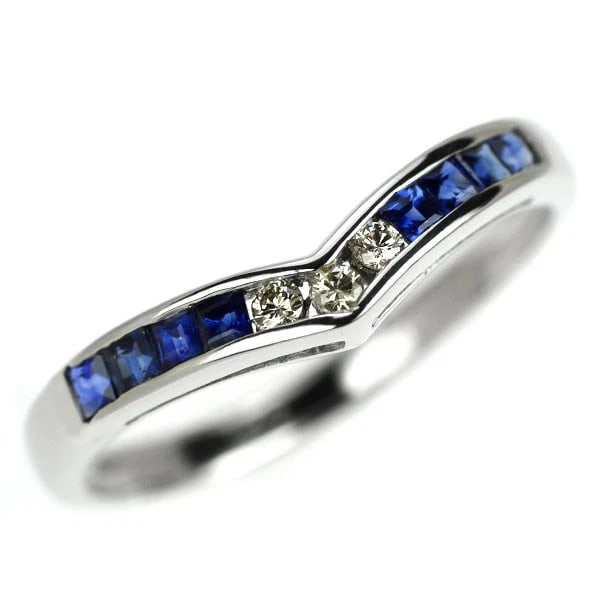 PT900 SAPHIRE DIAMOND RING (1 of 2)