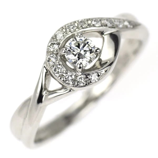 PT950 DIAMOND RING: Pt950 diamond ring Brand: None Type: rings Material: Pt950 Main Stone Natural Color: None Size: 5.5 - 5.75 US Accessories: None Accessories Notice: When purchasing pre-owned goods, please