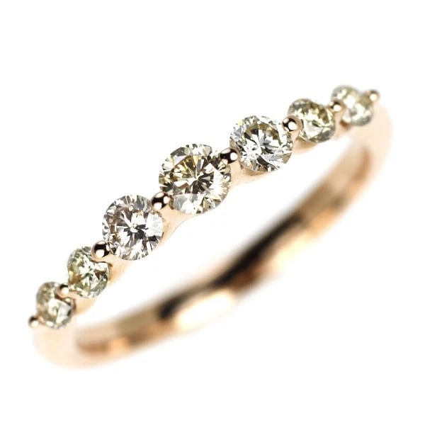 K18PG DIAMOND RING: K18PG diamond ring Brand: None Type: rings Material: K18PG Main Stone Natural Color: Pink gold Size: 4.5 US Accessories: None Accessories Notice: When purchasing pre-owned goods, please refer