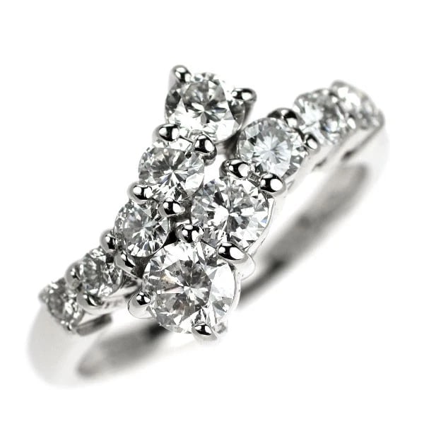 PT900 DIAMOND RING: Pt900 diamond ring Brand: None Type: rings Material: Pt900 Main Stone Natural Color: None Size: 4.5 US Accessories: None Accessories Notice: When purchasing pre-owned goods, please refer to