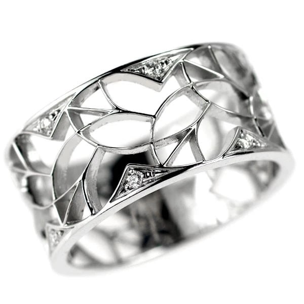 K18WG DIAMOND RING: K18WG Diamond Ring Brand: None Type: rings Material: Gold Main Stone Natural Color: None Size: 7.5 US Accessories: None Accessories Notice: When purchasing pre-owned goods, please refer to