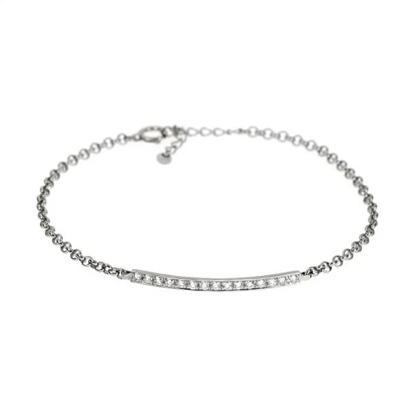 PT900/PT850 DIAMOND BRACELET: Pt900/pt850 Diamond Bracelet Brand: None Type: bracelets Material: Platinum Main Stone Natural Color: None Size: Necklace: Chain Length 20 Length/Width/Diameter 2.5 Width/Thickness 1.2 