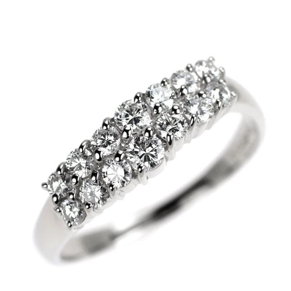 PT900 DIAMOND RING: Pt900 diamond ring Brand: None Type: rings Material: Platinum Main Stone Natural Color: None Size: 7.75 - 8 US Accessories: None Accessories Notice: When purchasing pre-owned goods, please