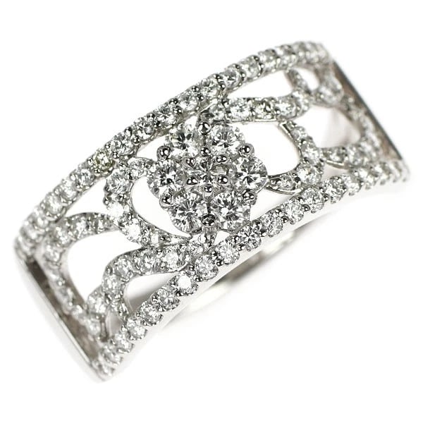 PT900 DIAMOND RING: Pt900 diamond ring Brand: None Type: rings Material: Pt900 Main Stone Natural Color: None Size: 9.5 US Accessories: None Accessories Notice: When purchasing pre-owned goods, please refer t