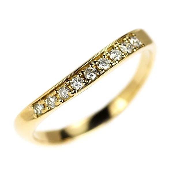 K18YG DIAMOND RING: K18YG diamond ring Brand: None Type: rings Material: K18YG Main Stone Natural Color: yellow gold Size: 4.75 - 5 US Accessories: None Accessories Notice: When purchasing pre-owned goods, pl