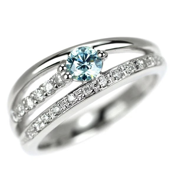PT900 TREAT BLUE DIAMOND RING: Pt900 treat blue diamond ring Brand: None Type: rings Material: Pt900 Main Stone Natural Color: None Size: 6.25 - 6.5 US Accessories: None Accessories Notice: When purchasing pre-owned goods,