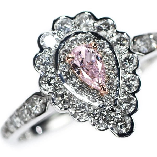 PT950/ K18PG DIAMOND RING: Pt950/ K18PG Diamond Ring Brand: None Type: rings Material: K18PG Main Stone Natural Color: Pink gold Size: 5.5 - 5.75 US Accessories: None Accessories Notice: When purchasing pre-owned