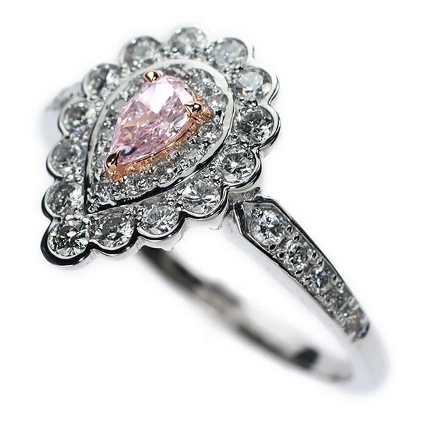 PT950/ K18PG DIAMOND RING - 2