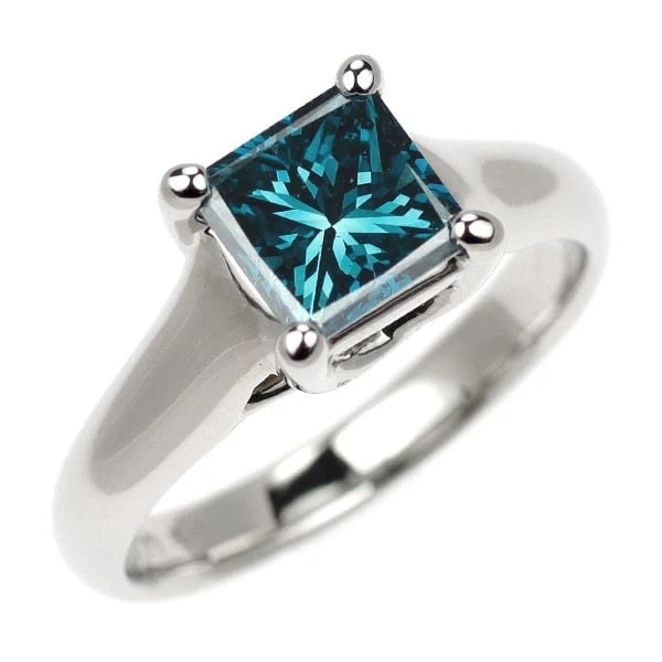 PT900 TREAT BLUE DIAMOND RING: Pt900 Treat Blue Diamond Ring Brand: None Type: rings Material: Pt900 Main Stone Natural Color: None Size: 6.25 - 6.5 US Accessories: None Accessories Notice: When purchasing pre-owned goods,