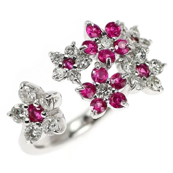 K18WG RUBY DIAMOND RING (1 of 2)