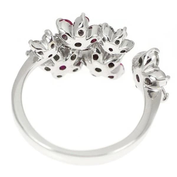 K18WG RUBY DIAMOND RING - 2