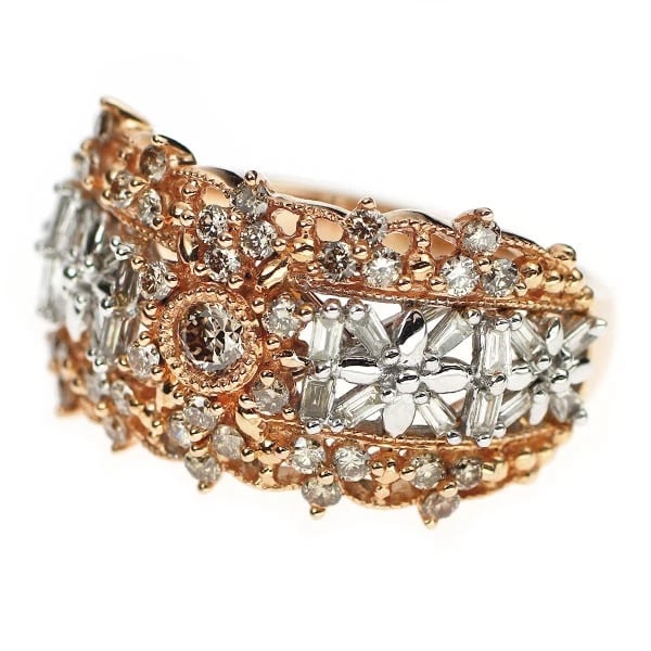 K18WG/PG DIAMOND RING - 2