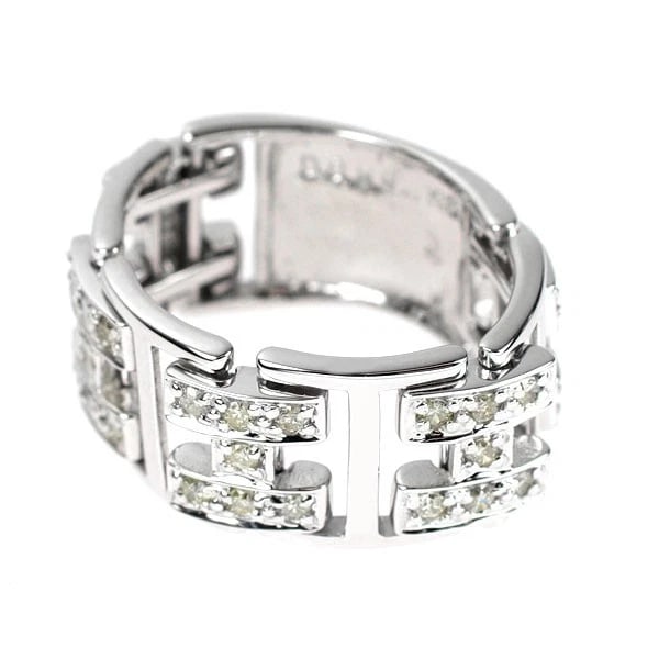 K18WG DIAMOND RING - 2