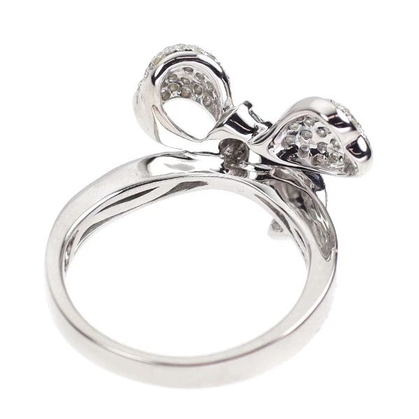 K18WG DIAMOND RING - 2