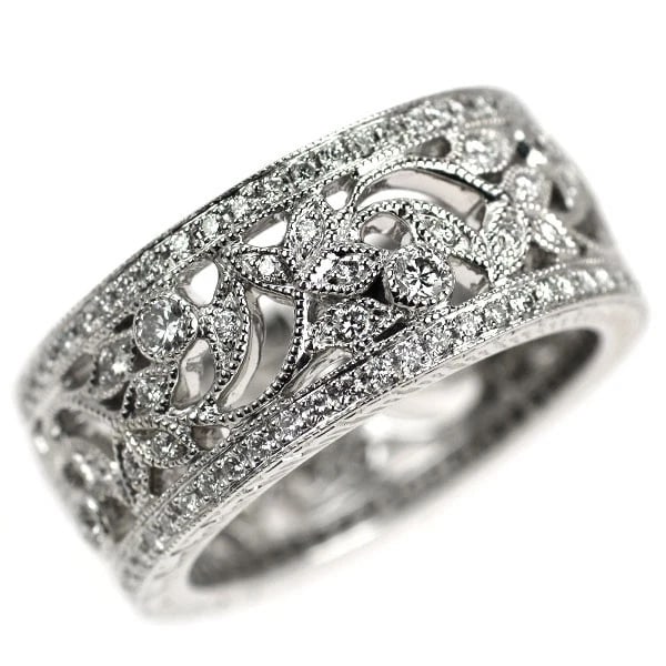 K18WG DIAMOND RING: K18WG diamond ring Brand: None Type: rings Material: K18WG Main Stone Natural Color: None Size: 6 US Accessories: None Accessories Notice: When purchasing pre-owned goods, please refer to the