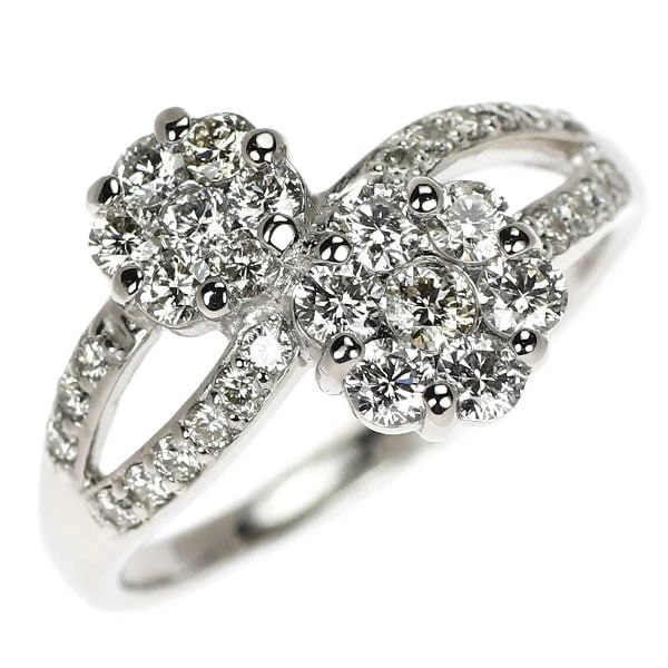 PT900 DIAMOND RING: Pt900 diamond ring Brand: None Type: rings Material: Pt900 Main Stone Natural Color: None Size: 7.25 US Accessories: None Accessories Notice: When purchasing pre-owned goods, please refer to