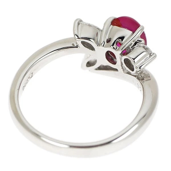 PT900 STAR RUBY DIAMOND RING - 2