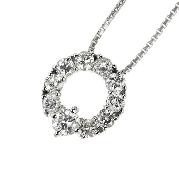 PT900/PT850 DIAMOND PENDANT NECKLACE: Pt900/pt850 Diamond Pendant Necklace Brand: None Type: pendant necklace Material: Platinum Main Stone Natural Color: Platinum Size: Necklace: Chain Length 41 Length/Width/Diameter 13.6