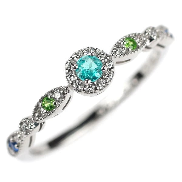 PT900 TOURMALINE DEMANTOID GARNET: Pt900 Tourmaline Demantoid Garnet Brand: None Type: rings Material: Pt900 Main Stone tourmaline Color: None Size: 6 US Accessories: None Accessories Notice: When purchasing pre-owned goods,