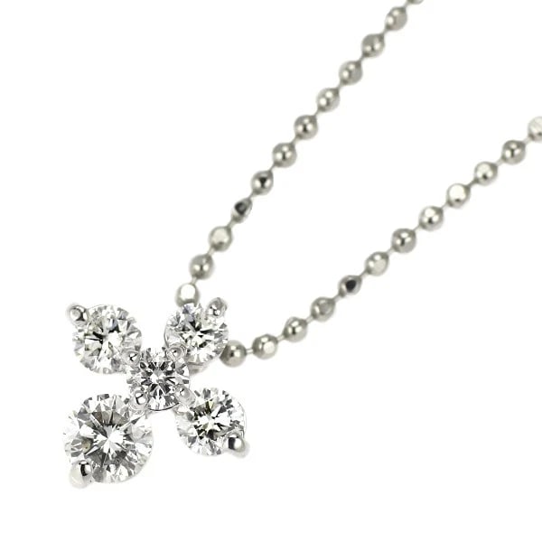 PT900/PT850 DIAMOND PENDANT NECKLACE: Pt900/pt850 Diamond Pendant Necklace Brand: None Type: pendant necklace Material: Pt850 Main Stone Natural Color: None Size: Necklace: Chain Length ?45 Length/Width/Diameter 8.6