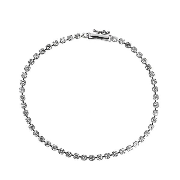 PT850 DIAMOND TENNIS BRACELET: Pt850 diamond tennis bracelet Brand: None Type: bracelets Material: Platinum Main Stone Natural Color: Platinum Size: Length/Width/Diameter2.4Width/Thickness1.9 Accessories: None Accessories