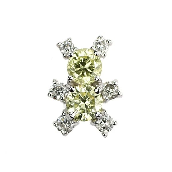 K18WG BEAR BEAR ANIMAL DIAMONDIN BROOCH: K18WG bear bear animal diamondin brooch Brand: None Type: brooch Material: Gold Main Stone Natural Color: None Size: Length/Width/Diameter11.6Width/Thickness8.5 Accessories: None Accessories