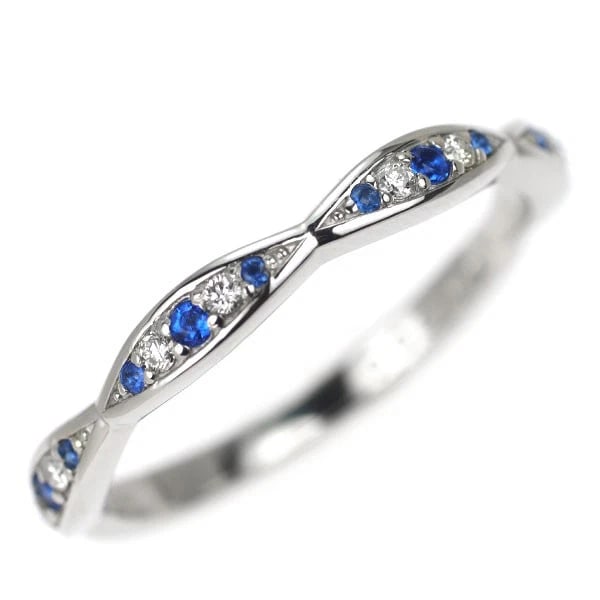 PT900 AUNITE DIAMOND RING: Pt900 Aunite Diamond Ring Brand: None Type: rings Material: Pt900 Main Stone Hauynite Color: None Size: 6 US Accessories: None Accessories Notice: When purchasing pre-owned goods, please
