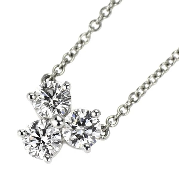 TIFFANY & CO PT950 DIAMOND PENDANT NECKLACE: Tiffany & Co Pt950 Diamond Pendant Necklace Brand: Tiffany Type: pendant necklace Material: Pt950 Main Stone Natural Color: None Size: Necklace: Chain Length 41.5Length/Width/Diameter 7.1