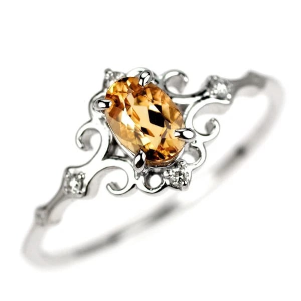 K18WG IMPERIAL TOPAZ DIAMOND RING: K18WG Imperial Topaz Diamond Ring Brand: None Type: rings Material: K18WG Main Stone Topaz Color: None Size: 7.25 US Accessories: None Accessories Notice: When purchasing pre-owned goods,