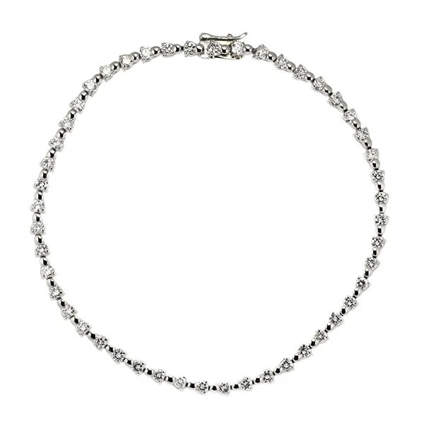 PT850 DIAMOND BRACELET: Pt850 diamond bracelet Brand: None Type: bracelets Material: Platinum Main Stone Natural Color: None Size: Length/Width/Diameter2.9Width/Thickness2.9 Accessories: None Accessories Notice: