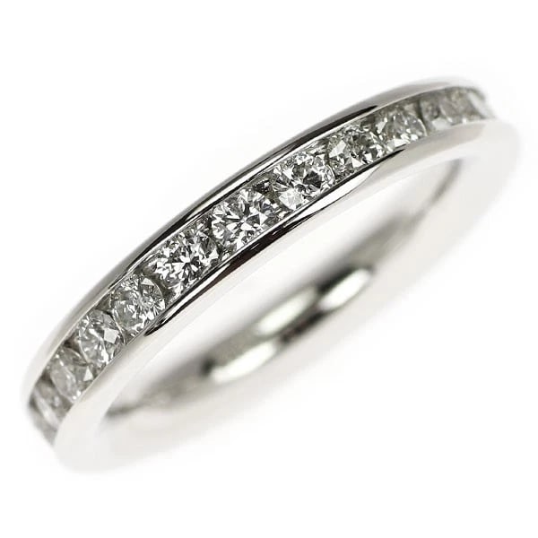 PT900 DIAMOND RING FULL ETERNITY: Pt900 diamond ring full eternity Brand: None Type: rings Material: Pt900 Main Stone Natural Color: None Size: 4 US Accessories: None Accessories Notice: When purchasing pre-owned goods,