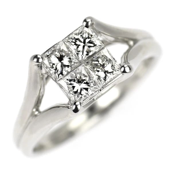 PT900 DIAMOND RING: Pt900 diamond ring Brand: None Type: rings Material: Pt900 Main Stone Natural Color: None Size: 7.5 US Accessories: None Accessories Notice: When purchasing pre-owned goods, please refer to