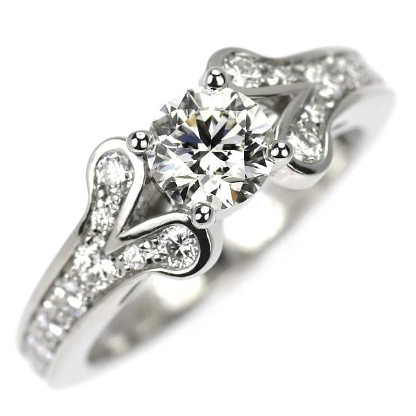 CARTIER PT950 DIAMOND RING: Cartier Pt950 Diamond Ring Brand: Cartier Type: rings Material: Platinum Main Stone None Color: Platinum Size: 4 US Accessories: None Accessories Notice: When purchasing pre-owned goods,