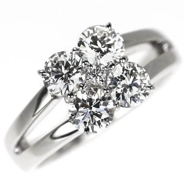 PT900 DIAMOND RING: Pt900 diamond ring Brand: None Type: rings Material: Pt900 Main Stone Natural Color: None Size: 6 US Accessories: None Accessories Notice: When purchasing pre-owned goods, please refer to the